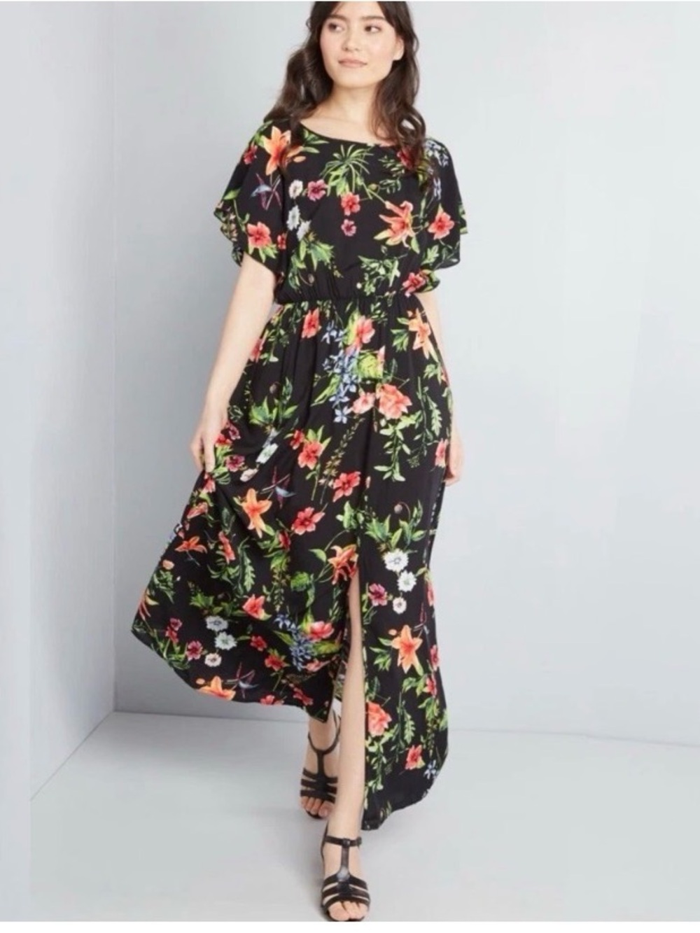 Modcloth ‘Dress Casual Maxi’ In Floral Print